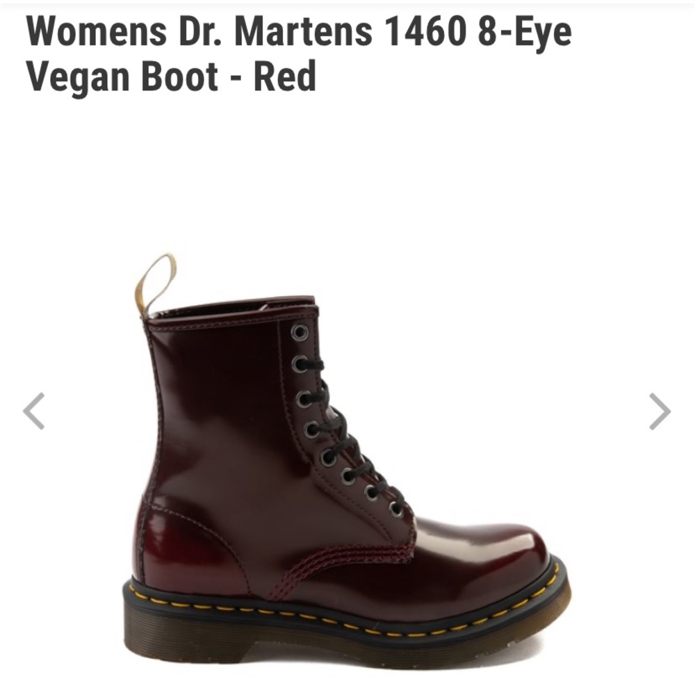 Dr Martens 1460 Vegan Red Boots